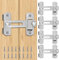4 Pezzi Chiavistello per Porta in Legno, Serratura Porta in Acciaio Inossidabile con Viti Chiavistello Scorrevole Catenaccio Chiusura Blocca Porta Antintrusione per Porte, Finestre, Giardino (Argento)