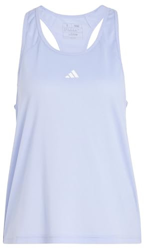 adidas Damen Train Essentials Minimal Branding Racerback Tank Top, Blue Spark, L