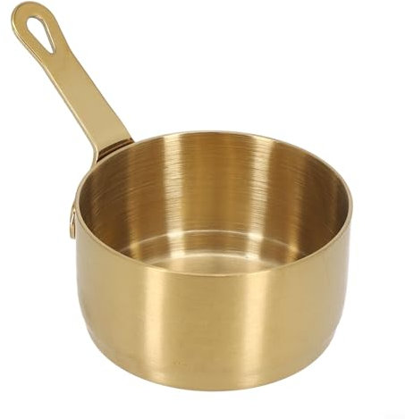 Pentola per sugo in acciaio | Mini casseruola antiaderente | Pentole e padelle | Durevole (oro (oro (80 ml)