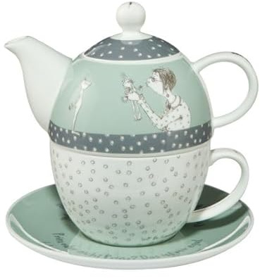 Goebel Tea-SET Prinz oder nicht Tea For One aus Porzellan, Farbe: mehrfarbig, Maße: 15,5x15,5x15,5 cm, 27-000-03-1
