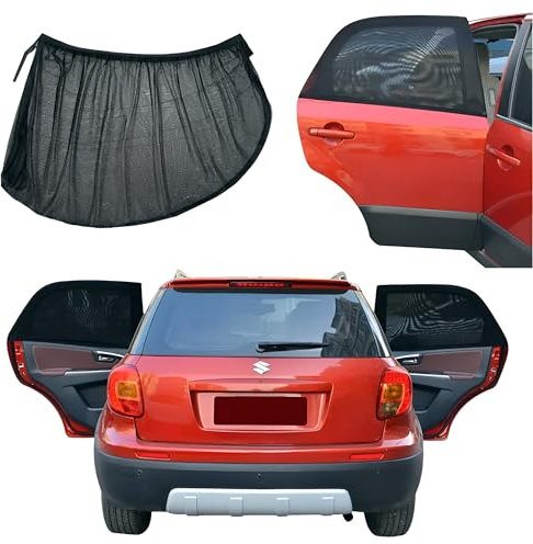 Parasol Coche Bebe, Parasol Coche Lateral, Rebaja la Temperatura Interior del Vehículo, Protector Ventana Sol Bebe, Ventanas Traseras, Carro,
