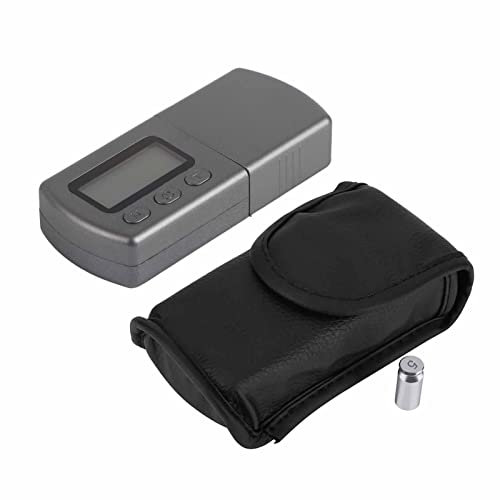 SYH&AQYE Turntable Stylus Tracking Force Gauge, 0.01g/100g LCD Digital Cartridge Stylus Force Scale with 5g Calibration Weight and Blue Backlight for Phono Cartridge