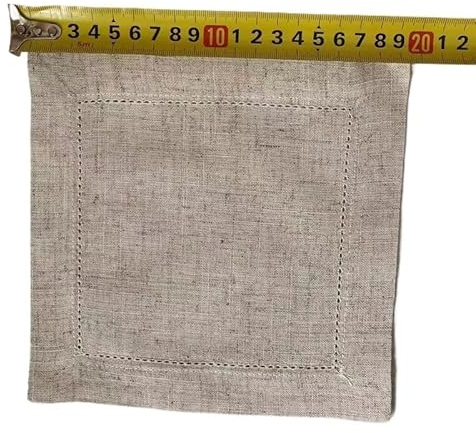 Stoffservietten,Servietten Stoff 12 stücke Leinen Party Tisch Tuch Abendessen Serviette Restaurant Home Servietten Hochzeit Leinen Stoff Servietten 4 Größe(12pcs 20x20CM)