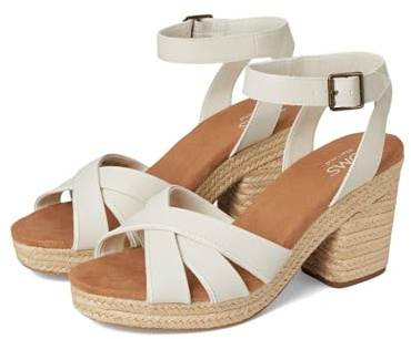 TOMS Damen Mallorca Riemchen, Helles Sandleder, 8