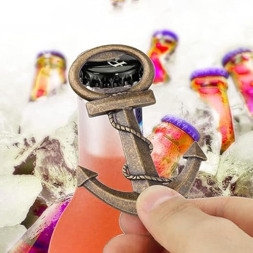 1 Stück Anker-Flaschenöffner, 1 Stück Verpackungsbox, Lustiger Flaschenöffner Für Männer, Lustige Geschenke, Maritime Geschenke, Nautische Accessoires, Bierflaschenöffner Lustig