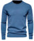 Hndudnff Pull épais à col rond pour homme - Couleur unie - Manches longues - Chaud et fin, Bleu fouet, XL