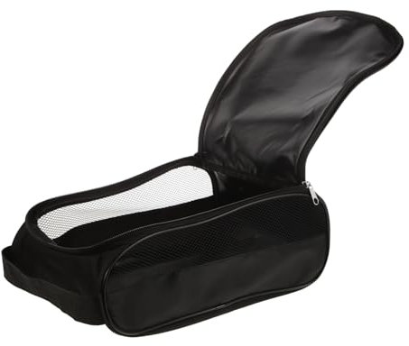 HONMEET Golfschuhtasche Golf Schuhtasche schuhbeutel Stilvolle Schuhaufbewahrungstasche Organizer Handtasche aufbewahrungsbeutel Outdoor-Schuhtaschen hängende Schuhtasche Nylon Black