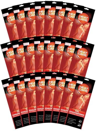 laro Heat FEET Einheitsgrossen 12 Paar für Schuhe Sohlenwärmer, 100% natürliche Wärme für die Füße und die Schuhe, Einlagen für 10 Stunden warme Füße