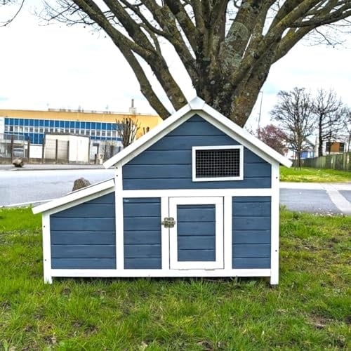 Animal Valley Bantam Hühnerstall XL, Blau, Dach Shingle 2 bis 4 Hühner