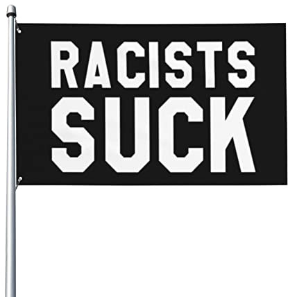 3x5 Make Racism Wrong Again Antirassistische Flagge Blm Black Lives Matter Flagge Rassisten saugen Flagge Kein Flaggenmast