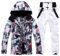 Beichwtd skihose-damen, Skianzug Damen Set Schneeanzug Herren 2 Teilig Set Große Größen Skianzüge Skijacke Thermo Thermoanzug Skianzug Wasserdicht Schneeanzug Snowboard Set Skibekleidung