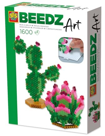 SES Creative 06027 Beedz Mini House Plants - Create 3D House Plants with Ironing Beads - Crafting and Bead Placement
