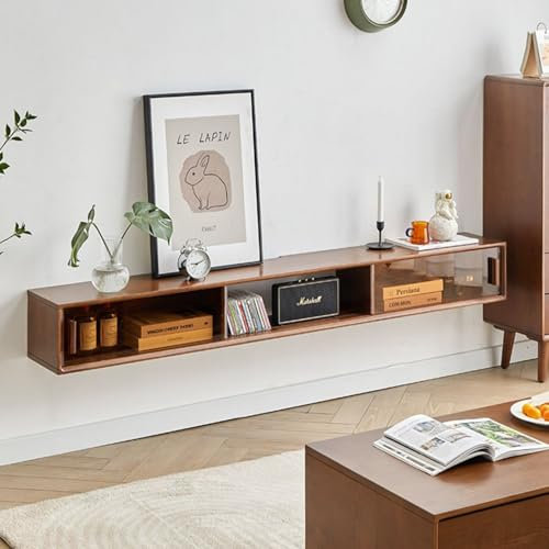 70IN Floating TV Stand,Floating Entertainment Center TV Cabinet,Living Room TV Furnitur,Modern Floating TV Unit,Wall Mounted Audio/Video Shelf,Wall Mounted TV Cabinet with Storage,for 30-65in TV(C)