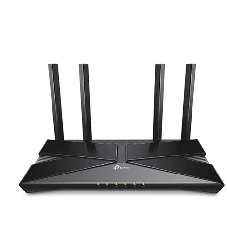 AX1800 Dualband-WLAN-Router 6, 1 x WAN, Netz-Technologie – ideal für große Häuser und HD-Streaming.