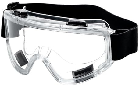 Knoruley Gafas de Seguridad Protectoras Antivaho Ajustables, Gafas de Laboratorio Transparentes para Uso Industrial, Deportes de Ciclismo Al Aire Libre