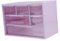 NOLITOY Aufbewahrungsbox Mit Sechseckigem Gitter Schmuck Veranstalter Container Aufbewahrungsboxen Mit Deckel Bunt Schubladen-organizer Speicherbehälter Plastik Violett