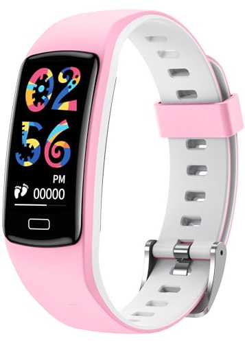 Smartwatch Armbanduhr Fitnessuhr Schrittzähler Wasserdicht: Smart Watch Kinder Uhr Mädchen Jungen Teenager Uhren mit Herzfrequenz Blutdruck schla Sportuhr Wecker Kinderuhr Fitness Tracker ab 12 Jahre