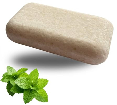 Peppermint Aroma Sauna Salt Block – Natural Rock Salt Infused with Peppermint Essential Oil for Steam Room & Sauna – Reusable Aromatherapy Stone for Energy & Breathing Support