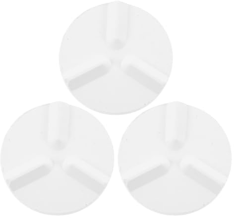 POPETPOP 3 Piezas Grietas Estructura de Triple Pata Placa Triangular para Horno de Cerámica de Alúmina Resistente a Altas Temperaturas para Soporte Estable