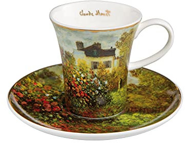Goebel Claude Monet Espressotasse mit Untertasse Artis Orbis - Das Künstlerhaus aus Fine Bone China 0,1L, Höhe: 8cm, 67-011-64-1