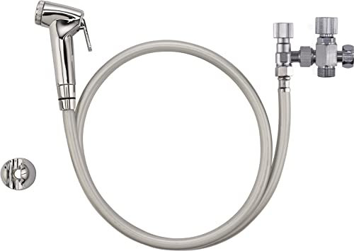 Kit Douchette WC - Pommeau à main Hygiénique, Flexible 1,2 m, robinet 3 voies + robinet d'arrêt douchette - Idéal pour Hygiène Intime et Nettoyage NOYON & THIEBAULT
