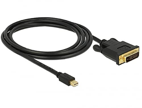 Delock Kabel mini DisplayPort 1.1 Stecker > DVI 24+1 Stecker Videokabel-Adapter 2 m