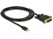 DeLOCK 83989 2m Mini DisplayPort DVI-D Nero cavo e adattatore video