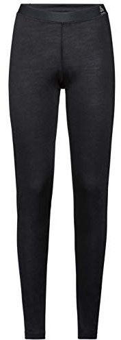 Odlo Damen Funktionsunterwäsche Lange Hose MERINO PERFORMANCE 130 GRAMM, black, XS