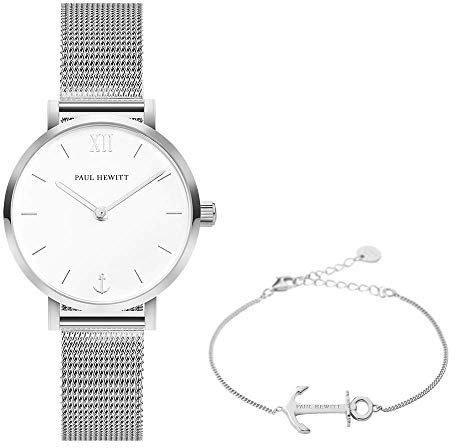 PAUL HEWITT Geschenk für Frauen Perfect Match - Geschenk Box Set Modest White Sand und Anchor Spirit Silber Freundin, Mama oder Schwester