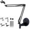 Mikrofon Wand Halterung Klappbarer Ständer kompatibel mit Blue Yeti Snowball Nano X und Razer HyperX Elgato USB Kondensator Mikrofon für Live-Streaming, Rundfunk, Bühnen, Youtube, Online-Kurs
