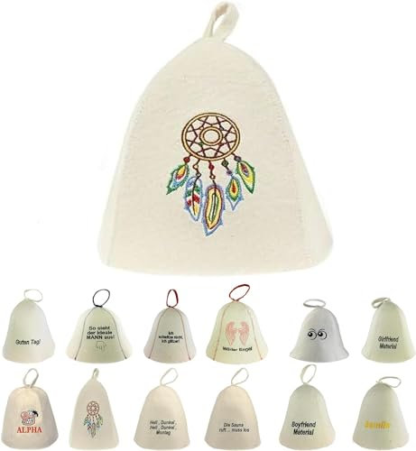 GMMH Cappello da sauna in feltro di lana – Cappello da sauna per uomo e donna, in feltro, per sauna (SS20-016)