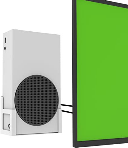 Monzlteck Xbox Series S Wall Mount Holder Full Metal Vertical Wall Hanging Power Button Left/Right Wall Shelf Bracket for XSS