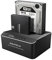 Hard Drive Docking Station, RSHTECH Aluminum Dual Bay SATA Hard Drive Dock for 2.5/3.5 Inch SATA I/II/III HDD SSD Support 2x 16TB Hard Drives,Offline Clone and UASP,Tool-free (RSH-DS01)