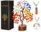 YATSKIA Arbre De Vie 7 Chakras - Arbre De Vie - Cristaux Et Pierres Précieuses - Accessoires De Décoration Intérieure - Feng Shui