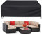 Moistu Garden Furniture Covers Waterproof Outdoor - 280 x 204 x 106cm Rectangular Rattan Patio Furniture Cover - Heavy Duty Large Protective Cover for Outside Sofa Table Chairs Set