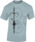 Fahrrad T-Shirt Herren : Bike Shadow - Rennrad Zubehör (Ice Blue M)