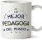 MUGFFINS Tazas para PEDAGOGA mujer - En Español - Mejor del Mundo - 11 oz / 330 ml - Regalo original y divertido