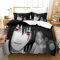 Naruto Bettbezug Set 3D Bedruckte Bettwäsche Steppdeckenbezug Set 3 Stück Weiche Mikrofaser Bettwäsche Steppdeckenbezug Mit Reißverschluss Für Jugendliche Und Erwachsene Single（135x200cm）