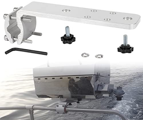 Deecaray 58182 Stow N' Go Grill Rail Mount Bracket, Compatible with Any Kuma Grill and RV Boat Camping Inside/Outboard 7/8 to 1-1/4 Round or 1-1/4 Square Horizontal Railings