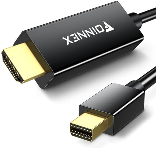 Câble Mini DisplayPort vers HDMI, 4K 60Hz Actif Cable Thunderbolt 2 a HDMI Adaptateur, Câble Mini DP to HDMI UHD Mini Display Port a HDMI Compatible avec MacBook Air/Pro, Surface Pro, Laptop, 2M