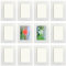 YIYINOE 12er 10x15 cm Bilderrahmen Set,Pappe Bilder Rahmen mit Schutz Kunststoffmembran,Wandmontage Fotogalerie Display für Collage,Fotos,Bilder,Fotorahmen Familie,Weiß