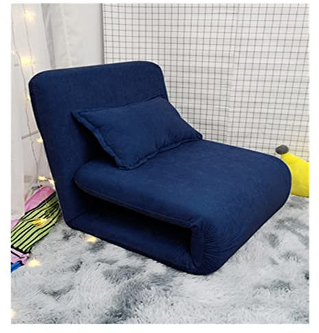 CoByda Foldable Lazy Sofa Chair: Comfy Folding Floor Seat for Reading, Relaxing, and Reclining - Perfect for Balcony, Bay Window, or Tatami - Soft and Versatile - Available in Sofa Bed Dark