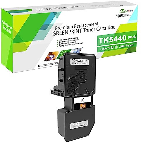 GREENPRINT TK5440 TK-5440 TK-5440K ( TK5430 TK-5430 ) Kompatible Tonerpatrone Hohe Kapazität 2600 Seiten Schwarz für Kyocera ECOSYS PA2100 PA2100cx PA2100cwx MA2100 MA2100cwfx MA2100cfx Druckers