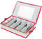 VERONLY Cutlery Drawer Organizer with Lid - Utensil Drawer Organizer Storage Case with 5 Adjustable Compartments, Hard Shell Flatware Organization Container for Silverware (Beige&Red)