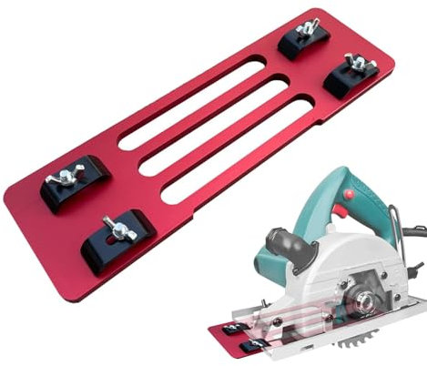 Circular Saw Guide, Wood Cutting Plate, Adjustable Saw Base, Guide Rail Tool, Cutting Board Bracket 11.61 X 3.54 X 0.31 Inches for Precise Wood Cutting (1 Piece)