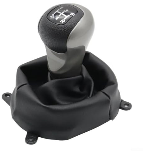 ZYWUOY Schaltknauf und Kofferraum, Paar für Honda Civic 2006-2011, Schwarz, ABS-Kunststoff und Leder, L-förmig, Modisch, Unbehandelt, 2.3E+2 Gramm