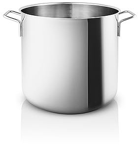 Eva Trio - Olla de acero inoxidable (15 L, 28 cm, ideal para preparar sopa, guisos, pollo o caldo casero)