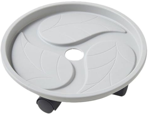 Happyyami Runder Pflanzenroller Mit Abnehmbarem Tray Und Drehbaren Rädern Für Blumen Und Pflanzgefäße Und Außenbereichen Und