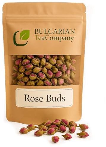 Premium Dried Rose Buds 50g– 100% Natural Edible Rosebuds for Tea, Baking, and Crafts – Non-GMO, Caffeine-Free, No Additives – Perfect for Floral Teas, Desserts, and DIY Projects