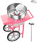 VEVOR elektrische Zuckerwattemaschine kommerzielle Zuckerwattegeräte mit Wagen (1000 W) mit 52 cm Edelstahlschüssel & Zuckerschaufel & Schublade, perfekt für Kindergeburtstage Familienfeiern Rosa